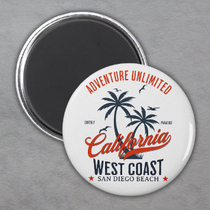 San Diego California Beach Adventure Unlimited Magnet