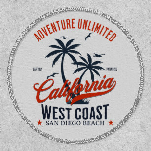 San Diego California Beach Adventure Unlimited Patch