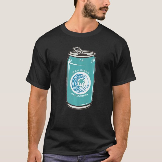 San Diego California Ca Beer Soda Pop Drinking Sou T-Shirt (Front)