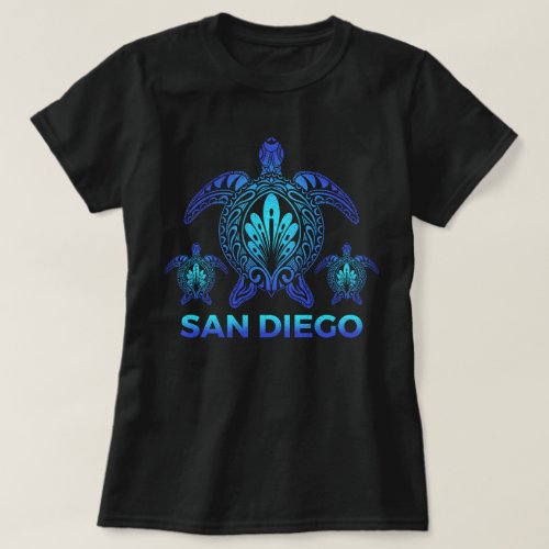 San Diego California CA Ocean Sea Turtle Souvenirs T_Shirt