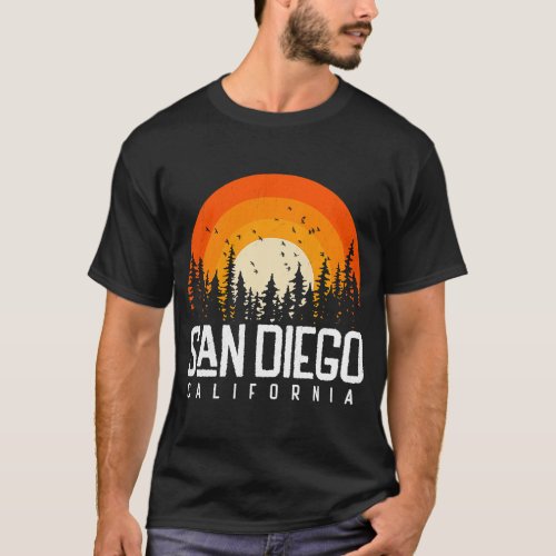 San Diego California CA  Vintage 70s 80s 90s Retro T_Shirt