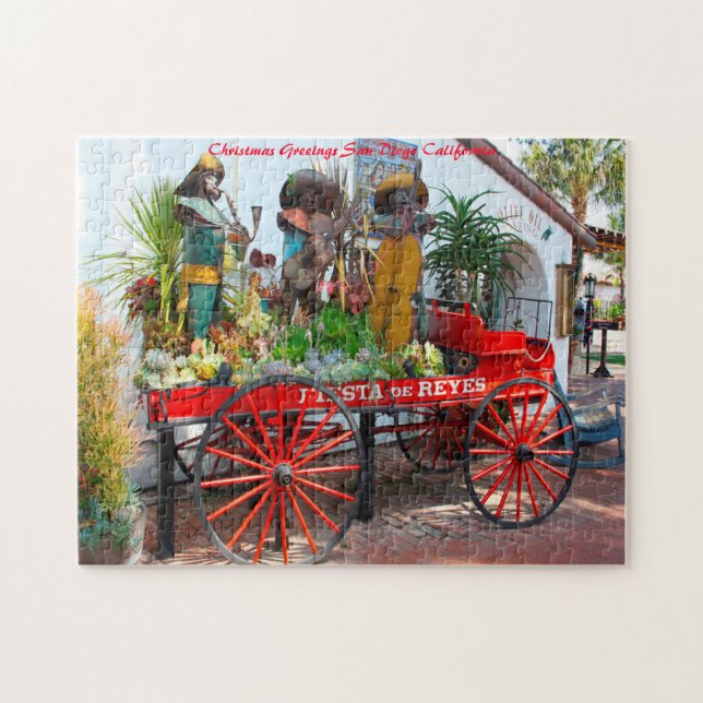 San Diego California.Christmas Greetings Jigsaw Puzzle (Horizontal)