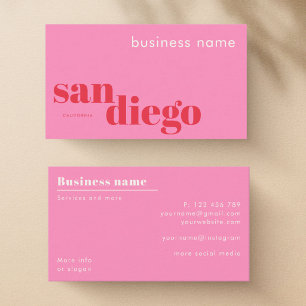 San Diego California company shop Business Card