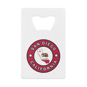 San Diego California Credit Card Bottle Opener