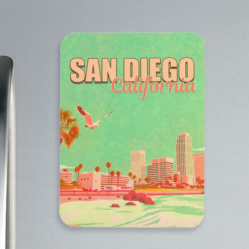 San Diego California Downtown Souvenirs 1950s Magnet