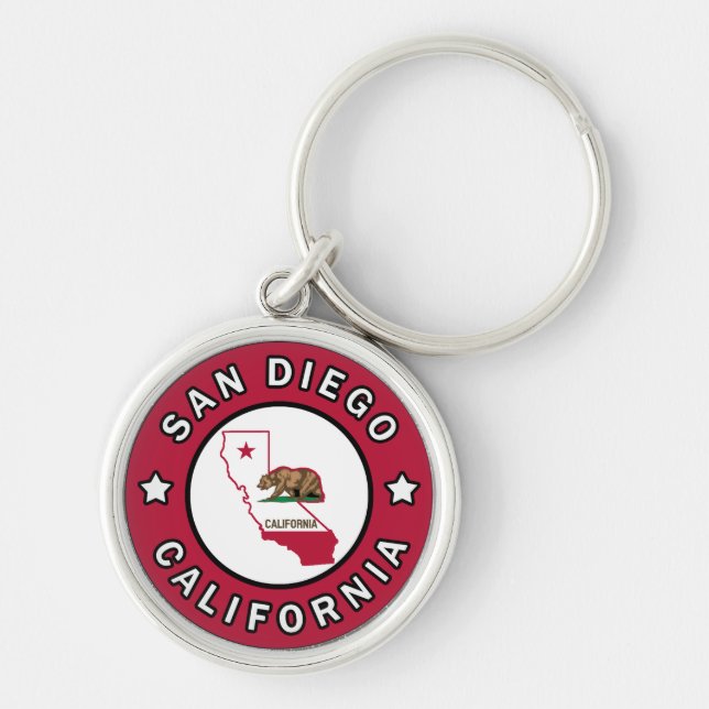 San Diego California Keychain (Front)
