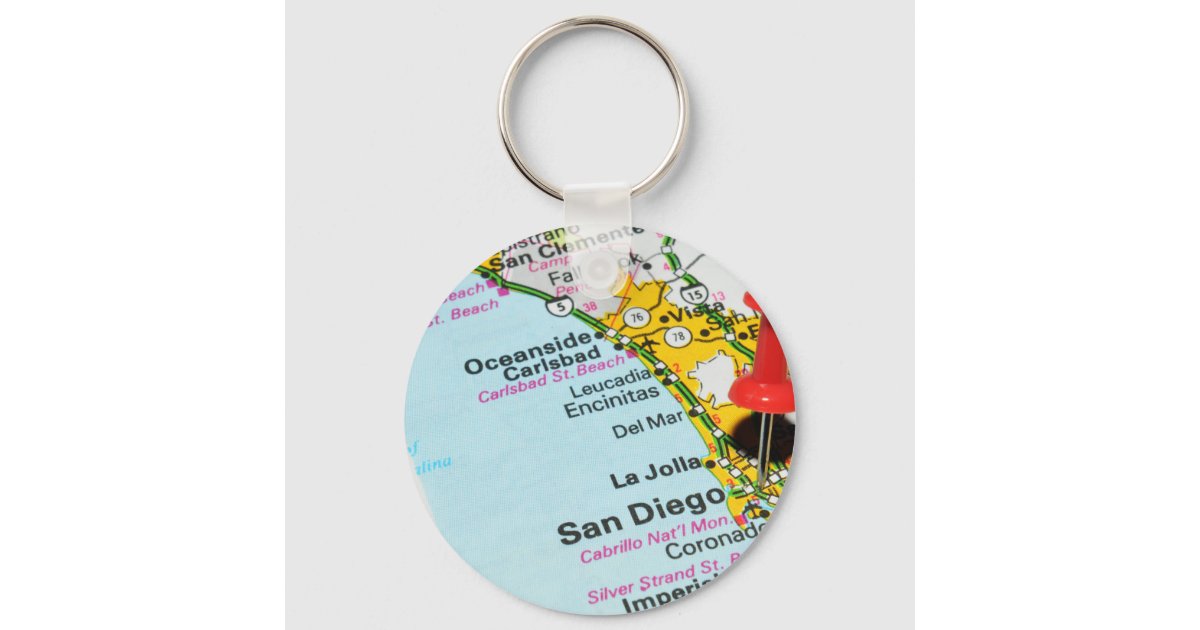 San Diego, California Keychain | Zazzle