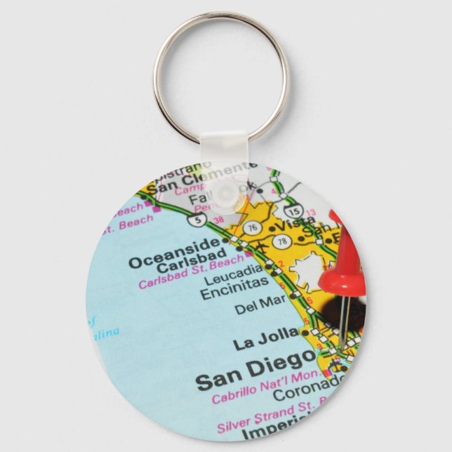 San Diego, California Keychain (Front)