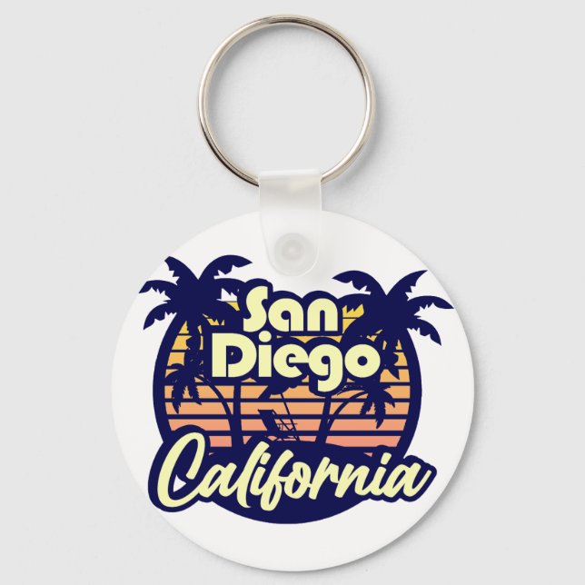 San Diego California Keychain (Front)
