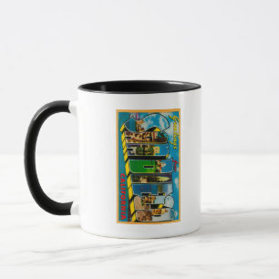 San Diego, California - Large Letter Scenes Mug