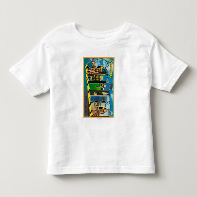 San Diego, California - Large Letter Scenes Toddler T-shirt (Front)