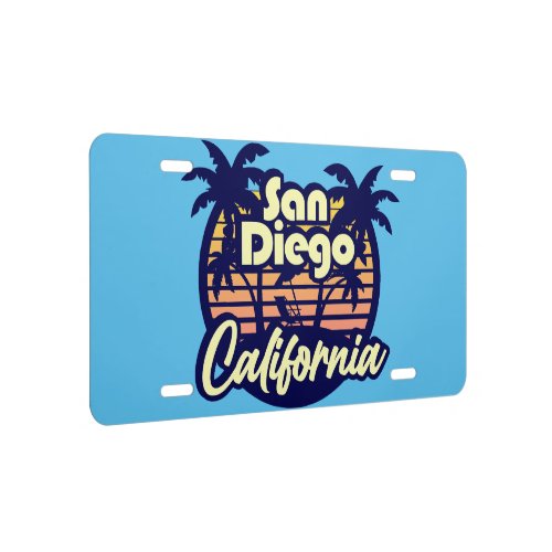 San Diego California License Plate
