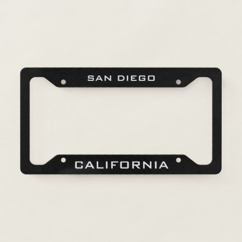 San Diego California  License Plate Frame
