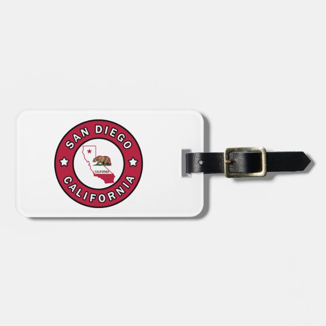 San Diego California Luggage Tag (Front Horizontal)