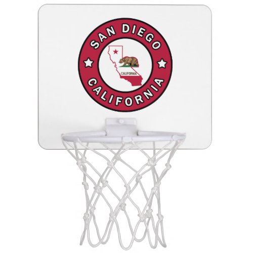 San Diego California Mini Basketball Hoop