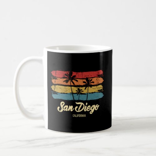San Diego California Palm Trees Ca Coffee Mug