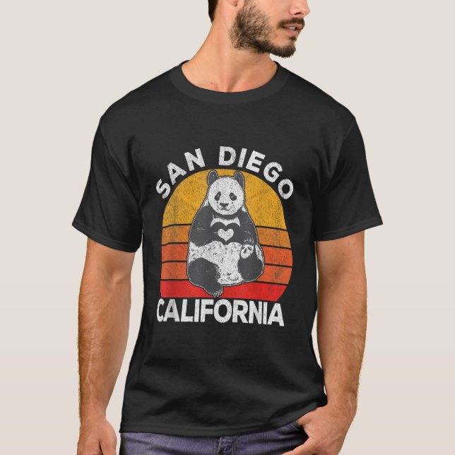 San Diego California Panda Zoo T-Shirt (Front)