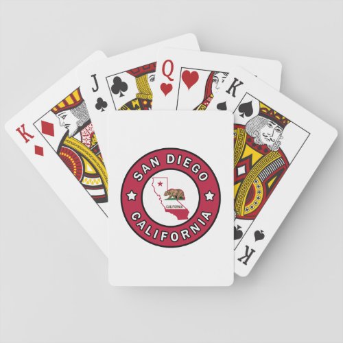 San Diego California Poker Cards