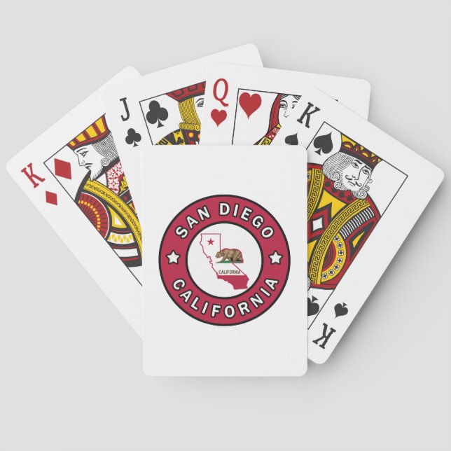San Diego California Poker Cards (Back)