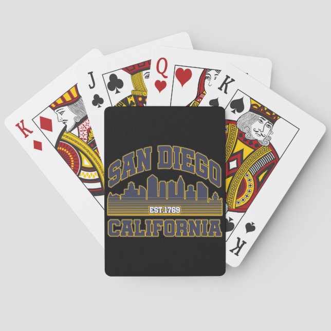San Diego,California Poker Cards (Back)
