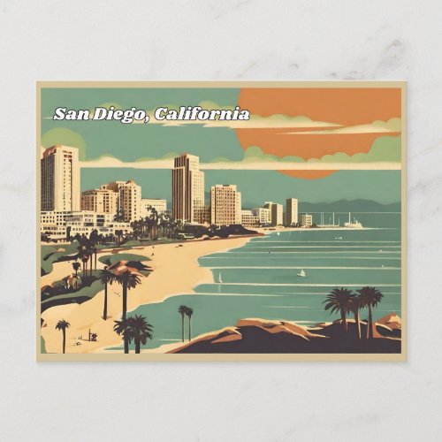 San Diego California Postcard