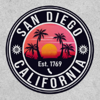 San Diego California Retro Sunset Souvenirs 80s