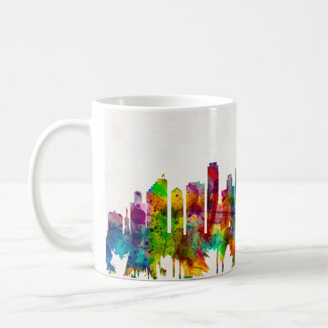 San Diego California Skyline Coffee Mug (Left)
