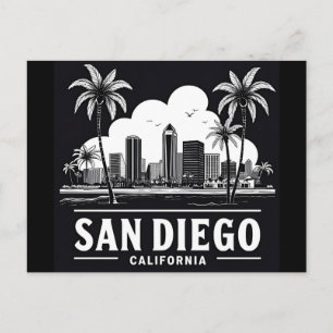 San Diego California Skyline Postcard