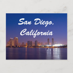San Diego California Skyline Sunrise Postcard