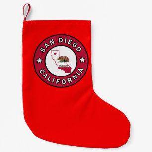 San Diego California Small Christmas Stocking