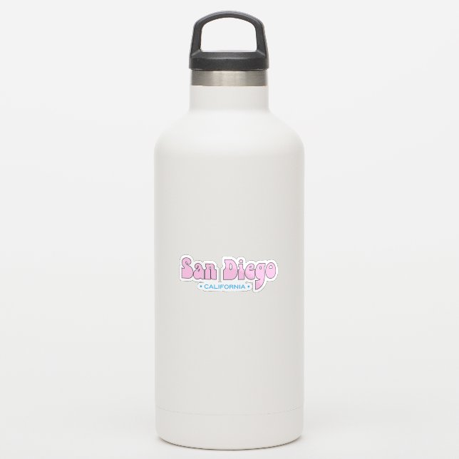 San Diego California Sticker (Waterbottle)