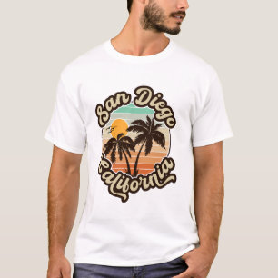 San Diego California Sunset Palm Trees Souvenirs T-Shirt