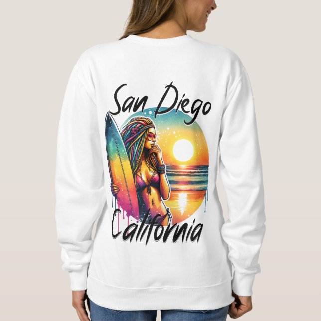San Diego California Sweatshirt (Back)