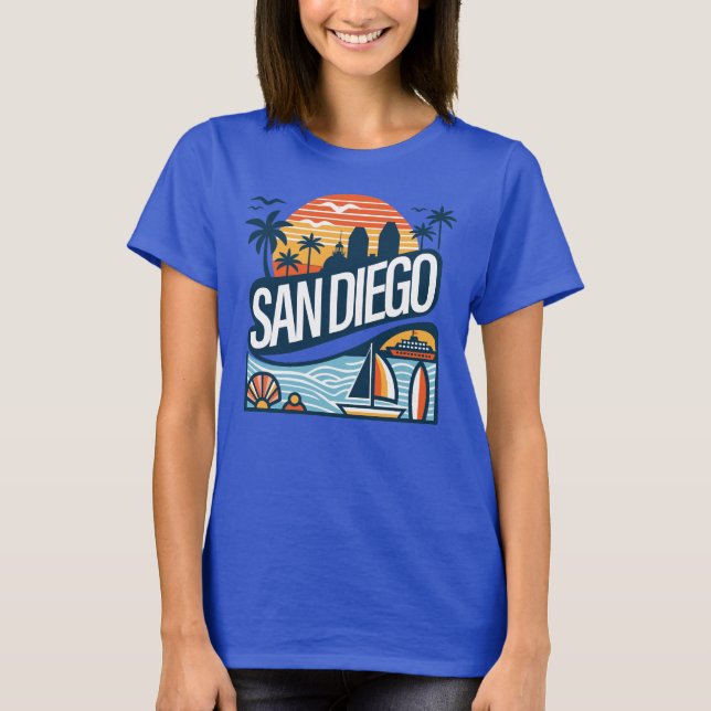 San Diego California T-Shirt (Front)