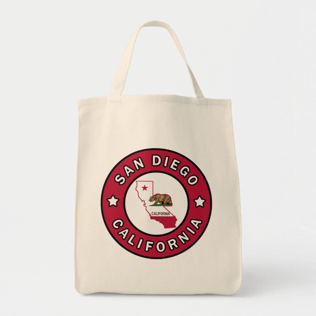 San Diego California Tote Bag (Front)