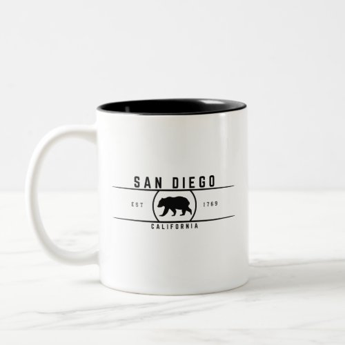 San Diego California Two_Tone Coffee Mug