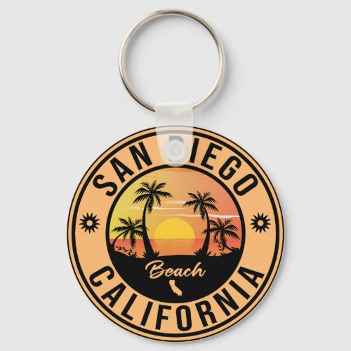 San Diego California Vacation Souvenirs Keychain