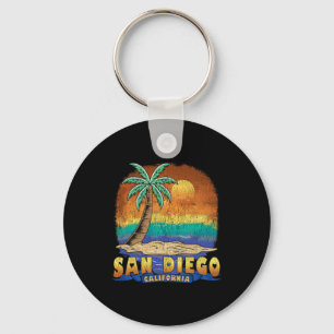 San Diego California Vintage Distressed Souvenir Keychain