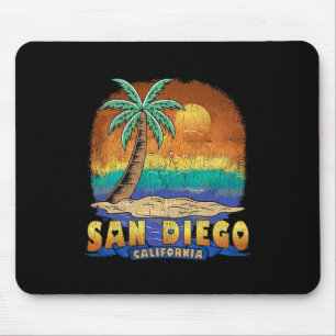 San Diego California Vintage Distressed Souvenir Mouse Pad