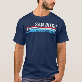 San Diego California Vintage Retro Coastal Style T-Shirt