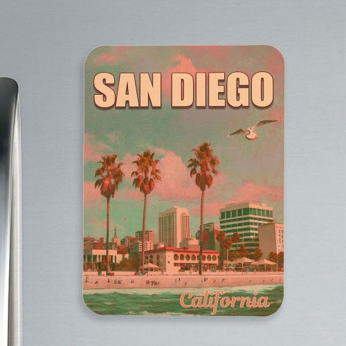 San Diego California Vintage Souvenirs 1950s Magnet