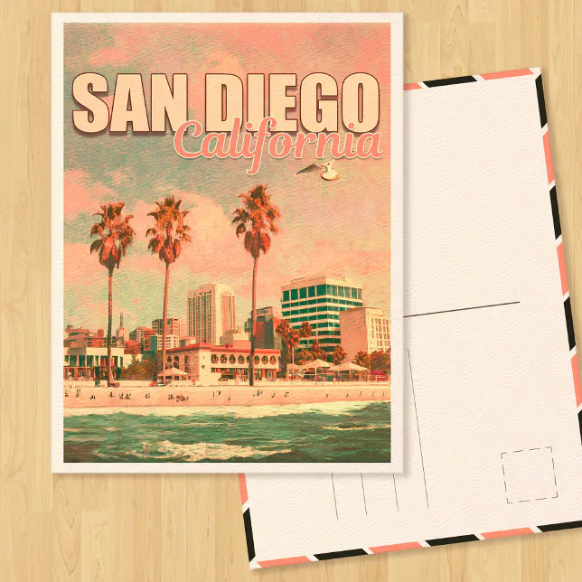 San Diego California Vintage Souvenirs 1950s Postcard | Zazzle