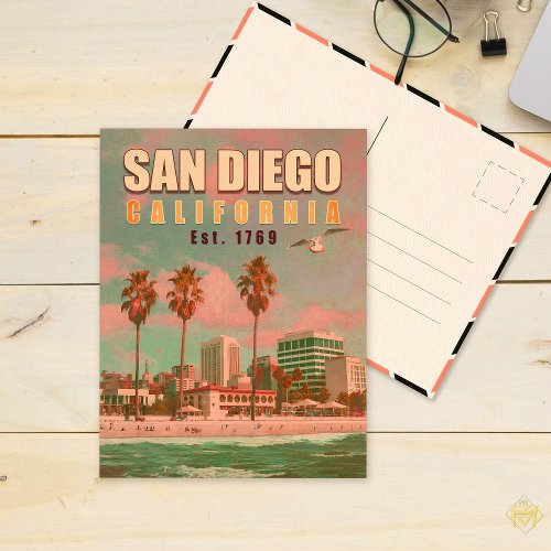 San Diego California Vintage Souvenirs 1950s Postcard