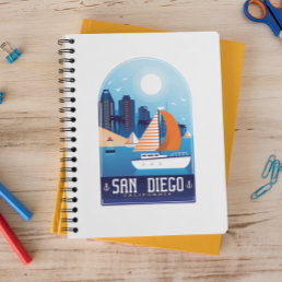 San Diego California Vintage Travel Notebook