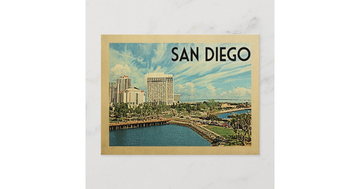 San Diego California Vintage Travel Postcard | Zazzle