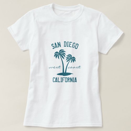 San Diego California West Coast T_Shirt