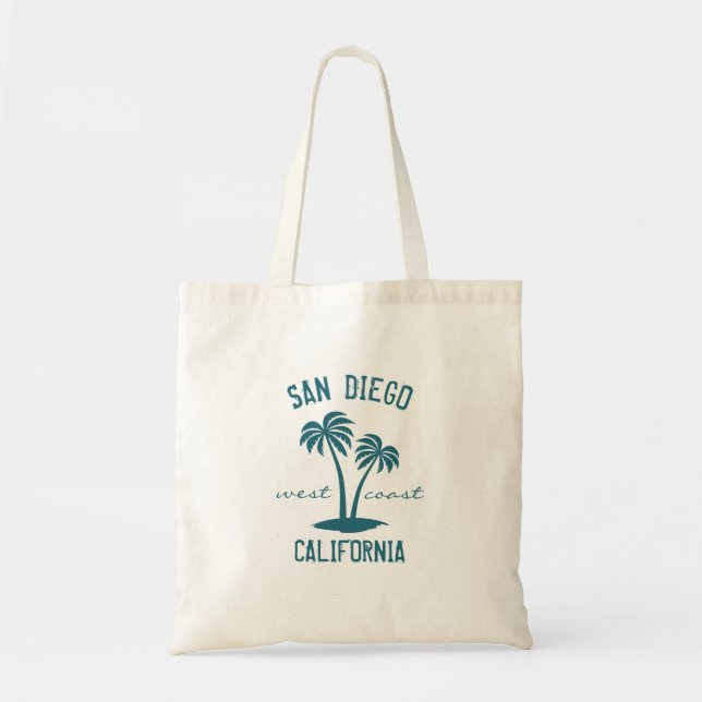 San Diego California West Coast Tote Bag (Front)