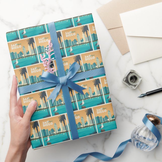 San Diego, California Wrapping Paper (Gifting)