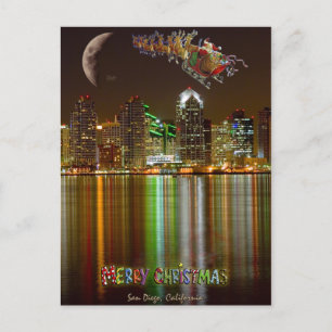 San Diego Christmas postcard