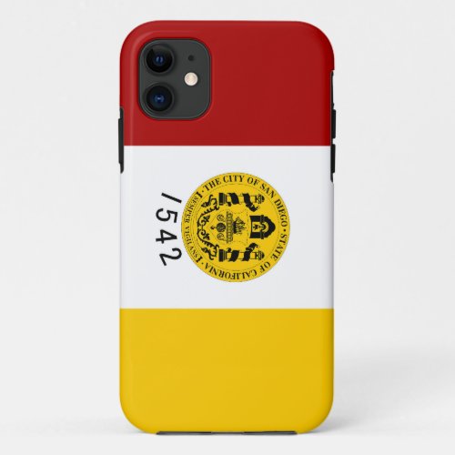 San Diego city California Flag symbol USA united s iPhone 11 Case